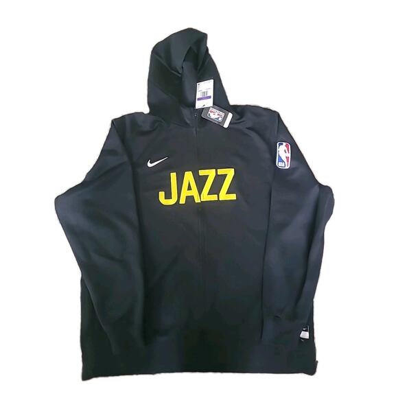 Utah Jazz NBA Nike Thermaflex Hoodie Size 3XLT Black Yellow New MSRP $140 - Picture 1 of 8
